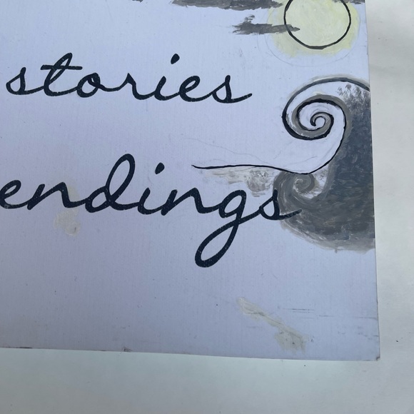 Nightmare before Christmas Handmade sign and light up cube - Picture 2 of 8